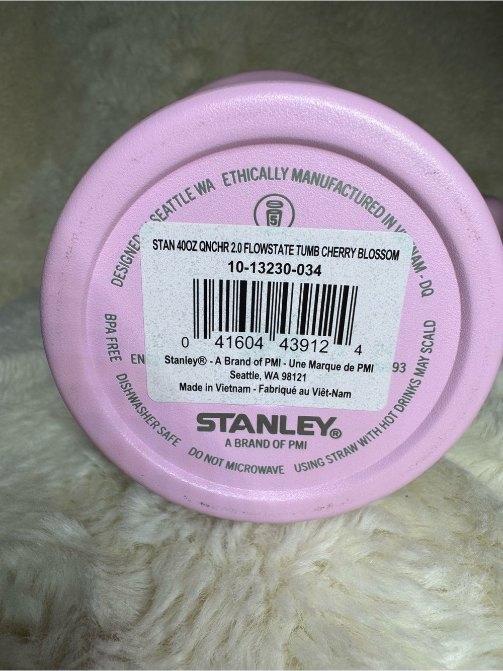 Stanley Light Pink Travel Tumbler - 40oz - Picture 4 of 4